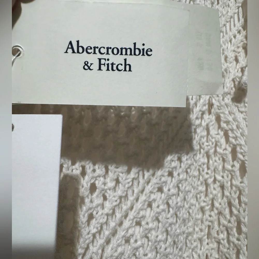 Abercrombie&Fitch White Crochet Sleeveless Dress